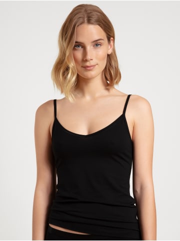 Calida Spaghetti-Top, 2er-Pack in schwarz