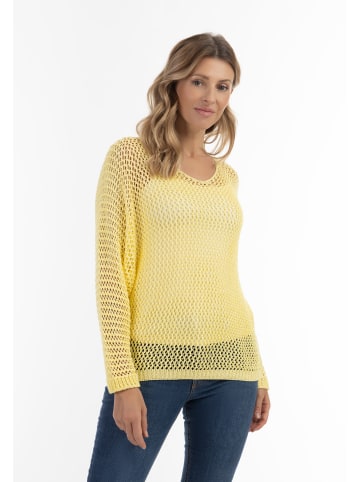 usha FESTIVAL Damen Strick Pullover in Hellgelb