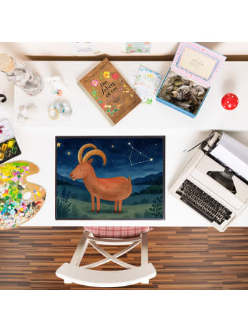 Mr. & Mrs. Panda schreibtischunterlage Sternzeichen Steinbock De... in Weiß