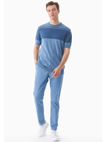 Organication T-Shirt "MOR17954" in Coronetblau/Hellnavy
