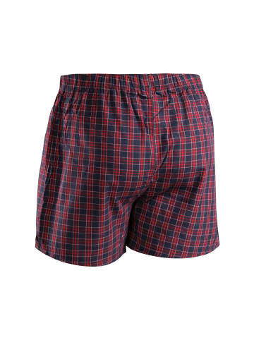 DANISH ENDURANCE Boxershorts Organic Woven in blue/red mix