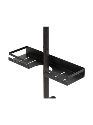 Wenko Turbo-Loc® Duschstangencaddy Altarella S, Schwarz, Turbo-Loc® Duschstangencaddy Mod. Altarella S, Schwarz in Schwarz