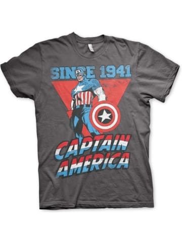 Captain America T-Shirt in Grau