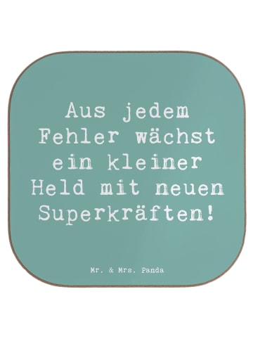 Mr. & Mrs. Panda Tischuntersetzer Spruch Fehler machen lernen mi... in Meeresbrise