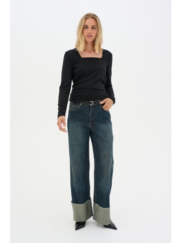 My Essential Wardrobe Langarm-Bluse ViggaMW in Black