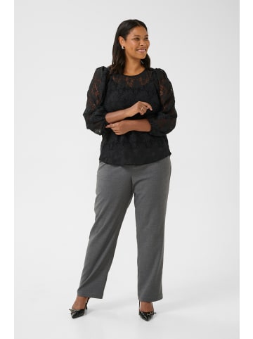 KAFFE curve Langarm - Hemd KCtrine in Black Deep