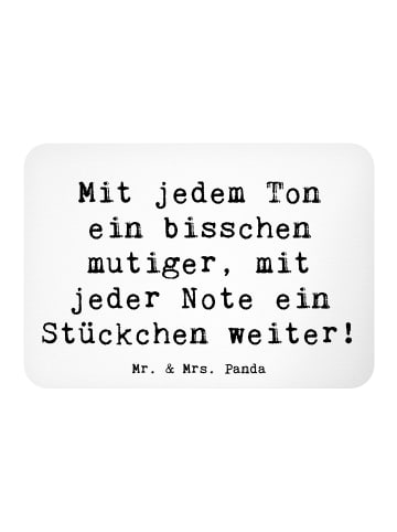 Mr. & Mrs. Panda Magnet Spruch Ein neues Musikinstrument lernen ... in Weiß