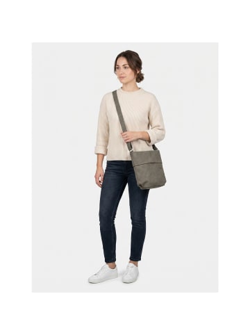 Zwei Mademoiselle.M Umhängetasche 22 cm nubuk mud