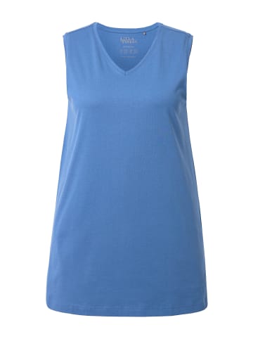 Ulla Popken Strick-Top in denimblau