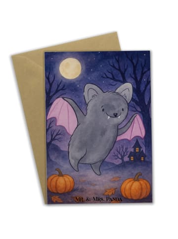 Mr. & Mrs. Panda valentinstagskarte Fledermaus Erschrecken Desig... in Weiß