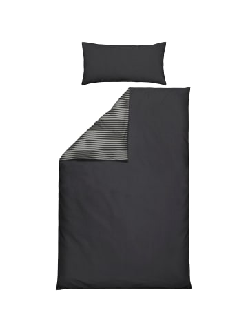 Erwin Müller Perkal Wendebettwäsche in anthrazit-grau