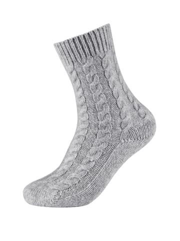 camano Socken 2er Pack warm & cozy in hellgrau melange