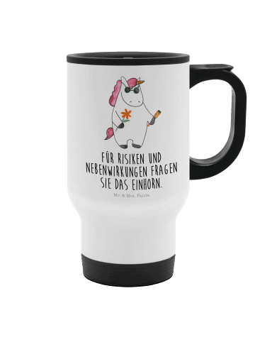 Mr. & Mrs. Panda trinkbecher mit deckel Einhorn Woodstock mit Sp... in Weiß