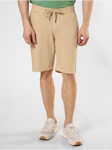 FYNCH-HATTON Shorts mit Leinen-Anteil in sand