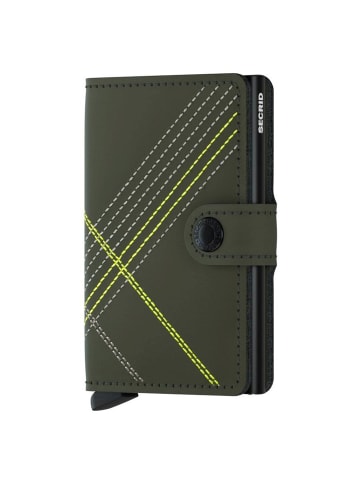 Secrid Stitch Miniwallet - Geldbörse RFID 6.5 cm in lime