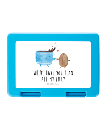 Mr. & Mrs. Panda Aufbewahrungsbox Kaffee Bohne mit Spruch in Weiß