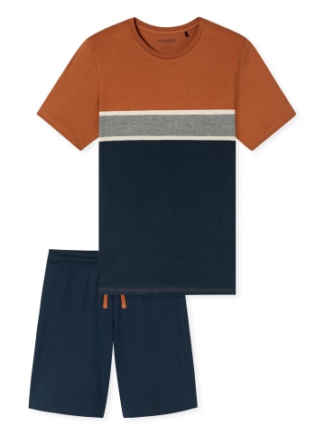 Schiesser Schlafanzug Casual Nightwear in Admiral