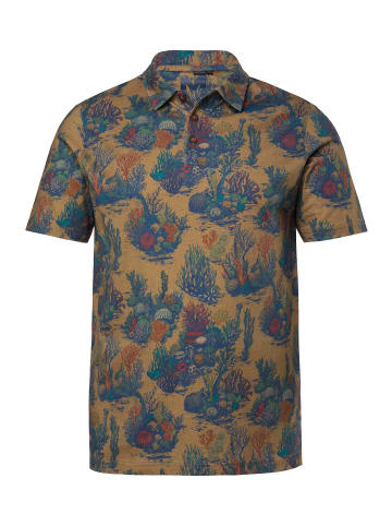 Men Plus Poloshirt in braun