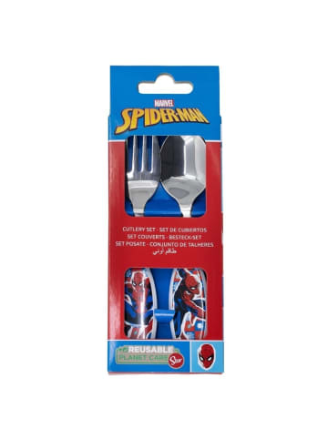 Spiderman Kinderbesteck Set 2-teilig Löffel & Gabel mit Motivgriffen