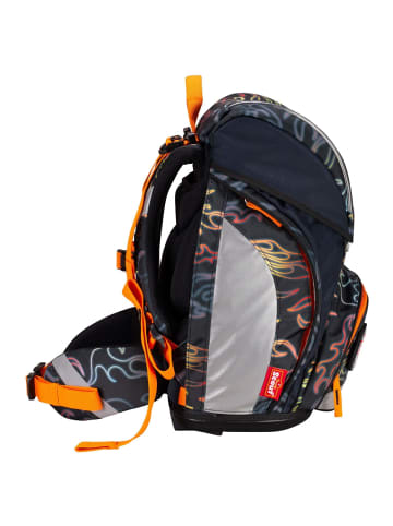 Scout Alpha Exklusiv Safety Light - Schulranzen Set 5tlg. (Flames) in Flames