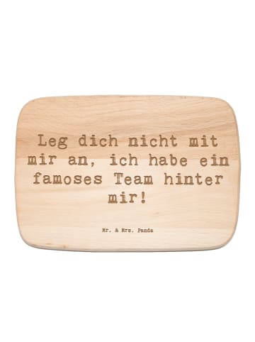 Mr. & Mrs. Panda Schneidebrett Holz Spruch Im Team zuMenschmenarbei... in Transparent