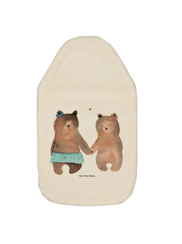 Mr. & Mrs. Panda Wärmflasche Bär Freundin ohne Spruch in Weiß