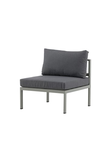 home24 home24 Loungesessel - Braun / Beige - Aluminium - 70 x 65 x 74 cm in Khaki