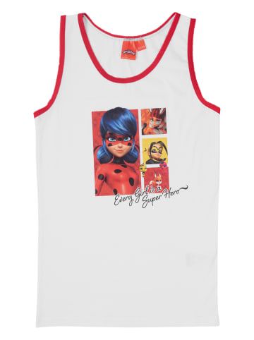 Miraculous 2er Pack Miraculous Unterhemd Ladybug Tank Top Hemdchen in weiß/grau