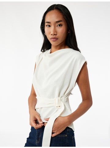 KOTON BLUSE SS in Grauweiß