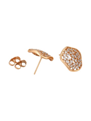 faina Women Stud Earrings in Rose Gold