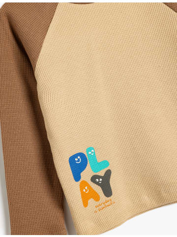 KOTON T-shirt in Beige