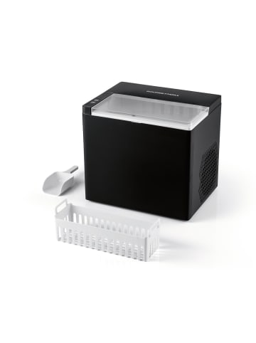 Gourmet Maxx Eiswürfelbereiter 150W schwarz inkl. Auffangbehälter & Eisschaufel Schwarz