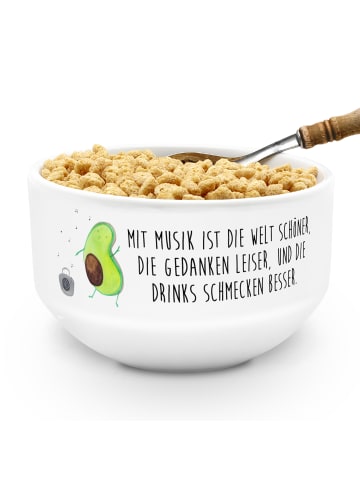 Mr. & Mrs. Panda Müslischale Avocado Tanzen mit Spruch in Weiß
