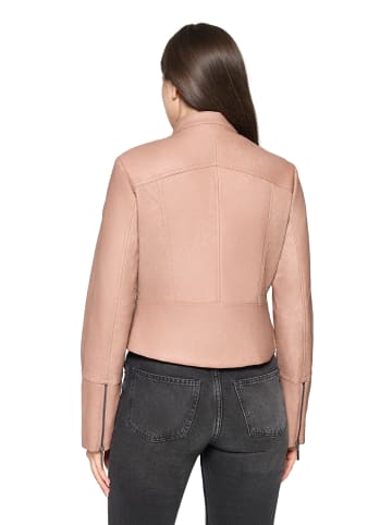 AMBER & JUNE Casual-Jacke mit Stehkragen in Misty Rose