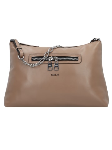 Replay Schultertasche 39 cm in dirty pale beige