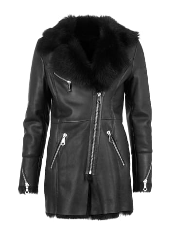 Maze Ledermantel Lydia in schwarz