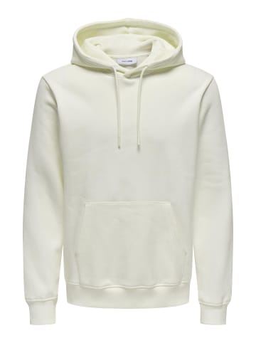 ONLY & SONS Kapuzenpullover in Cloud Dancer