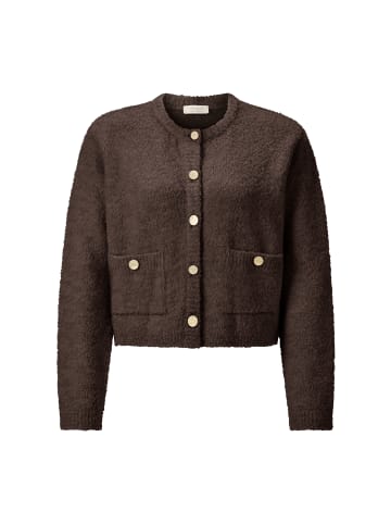 Rich & Royal Strickjacke in schoko - 0001