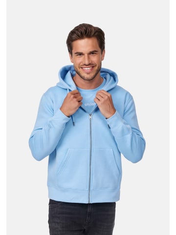 smiler. Kapuzensweatshirtjacke grin. in BLAU