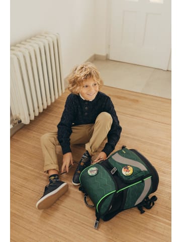 Belmil Premium Schulranzen-Set 5tlg. Smarty  Plus "Twist of Lime" mit Brustgurt