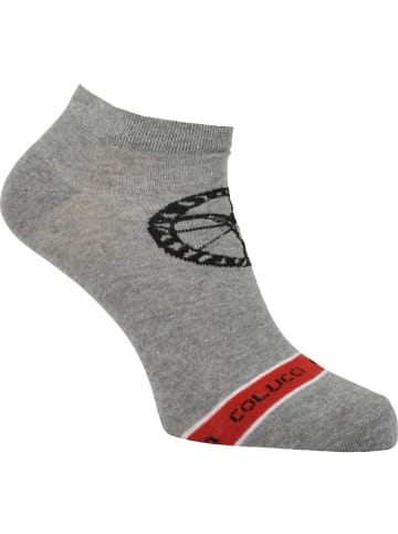 Carlo Colucci Sneakersocken Centaro in Weiß / Schwarz