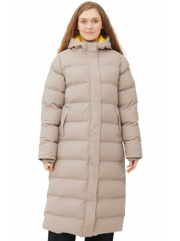 Derbe Steppmantel für Damen in beige