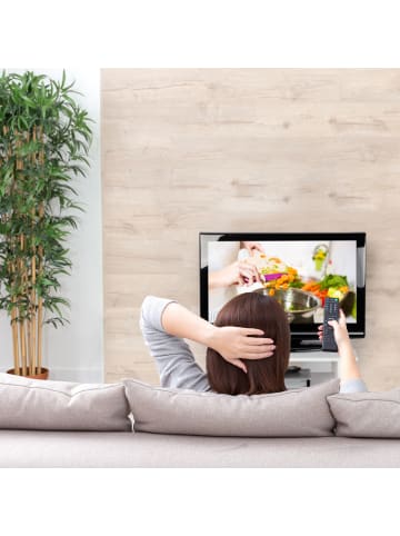 relaxdays TV Board in Weiß - (B)80 x (H)45 x (T)40 cm