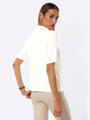 creation L Stehkragenshirt in ecru