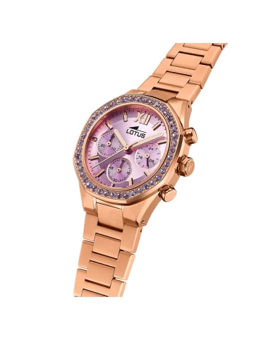 Lotus Chronograph-Armbanduhr Lotus Classic rosegold mittel (ca. 38mm)