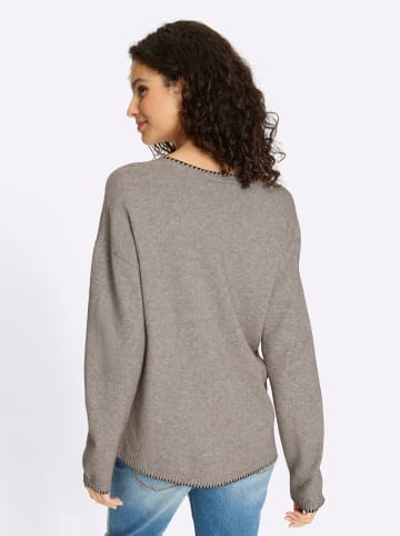 Heine Pullover in taupe-meliert