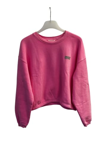 American Vintage Sweatshirt SWEAT COURT ML COL ROND in Rose Vintage