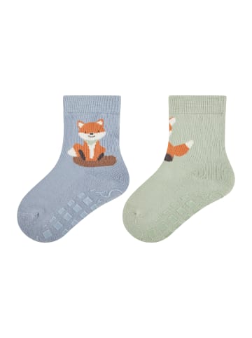 Sterntaler ABS Socken 2er-Pack Fuchs in helles blau