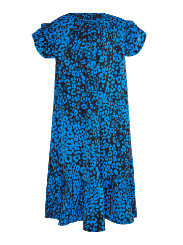 faina Kleid in Blau Schwarz