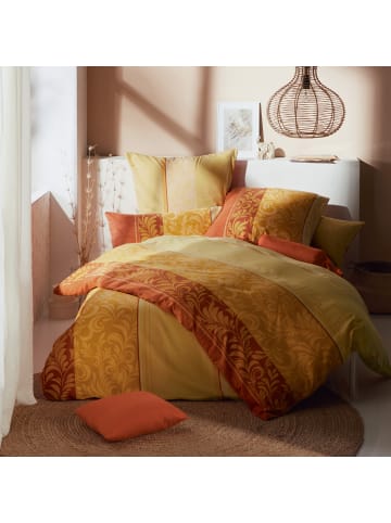 Erwin Müller Edel Flanell Kissenbezug in gelb-orange